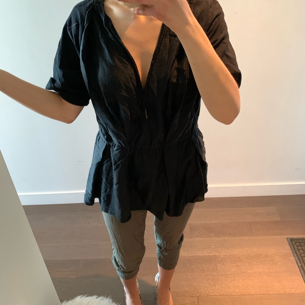Madison Margiela Designer V-Neck Blouse